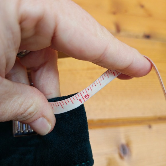 LOFT Curvy Velvet Skinny Pants Dark Green Ankle Trousers Stretch Sz 4(30") x 28" - Picture 5 of 9